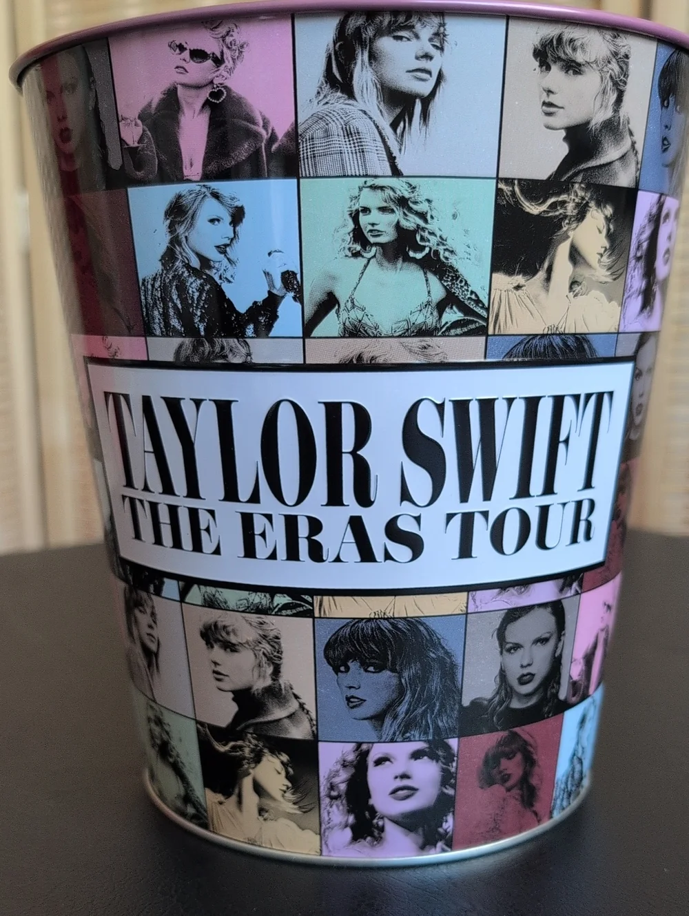 Taylor Swift Pastel Collage Eras Tour Popcorn Bucket - Pink, Blue, Purple